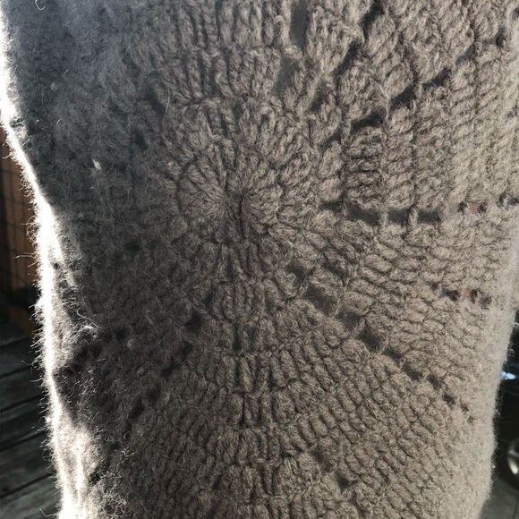 Carole Little Gray Chunky Starburst Knit Cardigan - Picture 7 of 7